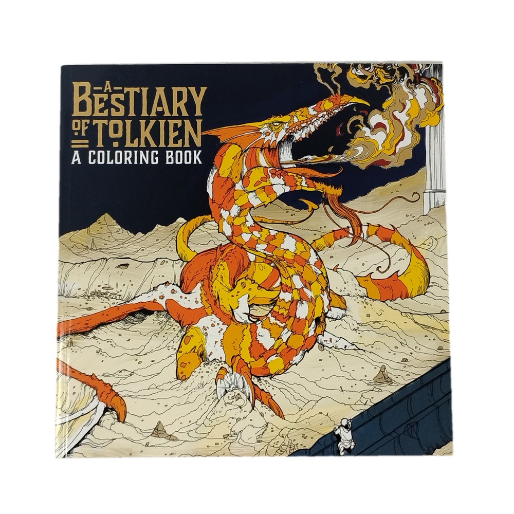 Thunder Bay Press Bestiary of Tolkien Coloring Book Middle-earth Creature Art